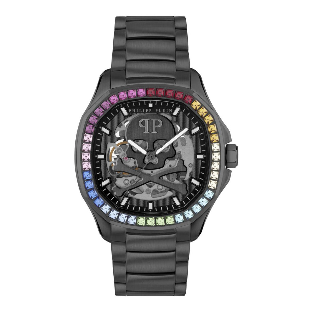 Philipp Plein Herren Uhr Automatik $KELETON $PECTRE PWRAA0823 Edelstahl