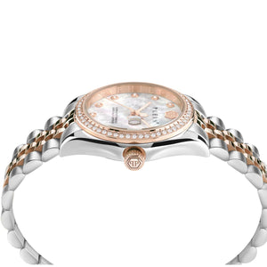 Philipp Plein Damen Uhr Analog Quarz DATE SUPERLATIVE PWYAA0223 Edelstahl