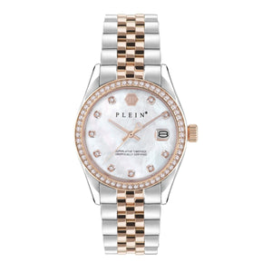 Philipp Plein Damen Uhr Analog Quarz DATE SUPERLATIVE PWYAA0223 Edelstahl