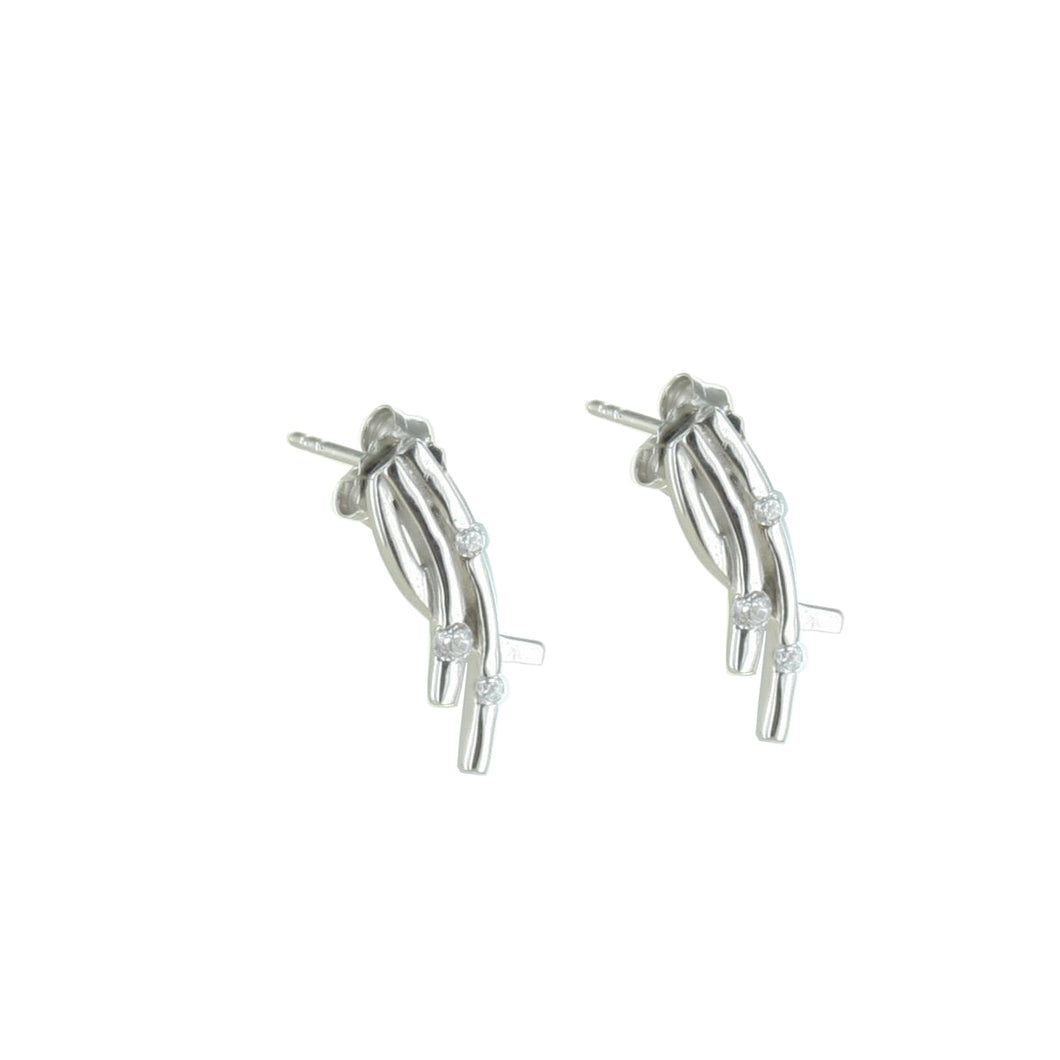 s.Oliver Jewel Damen Ohrringe Ohrstecker Silber Zirkonia SJ-872-ES-00