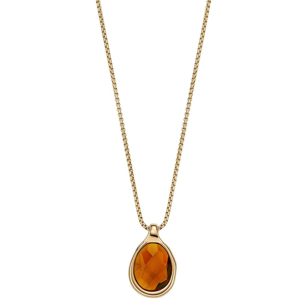Skagen Damen Kette Halskette Edelstahl Sea Glass Gold SKJ1736710