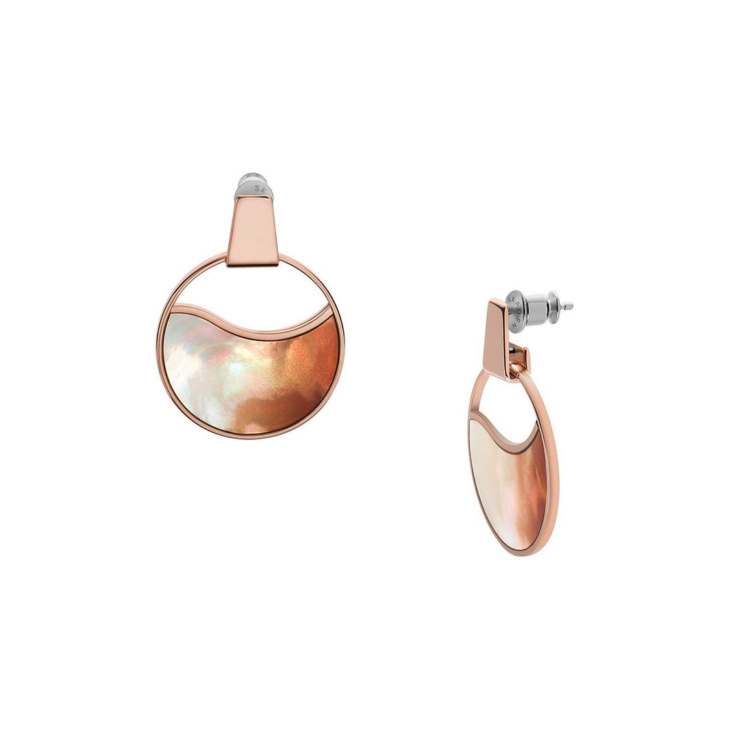 Skagen Damen Ohrringe Ohrstecker Edelstahl IP-Rose AGNETHE SKJ1743791-1