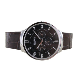 Skagen Herren Uhr Armbanduhr Grenen Leder SKW6536