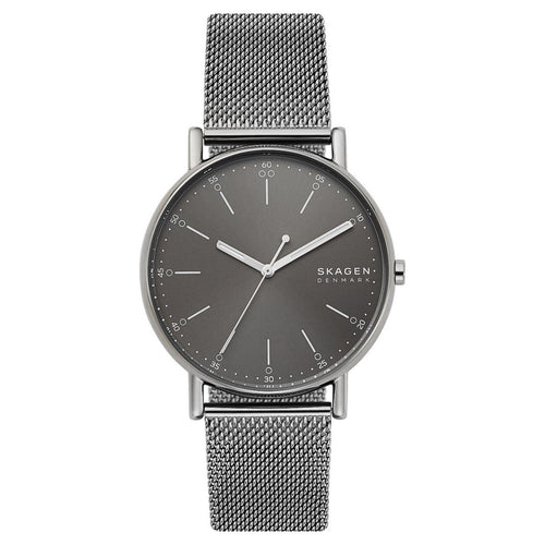 Skagen Herren Uhr Armbanduhr Signatur Edelstahl SKW6577-1