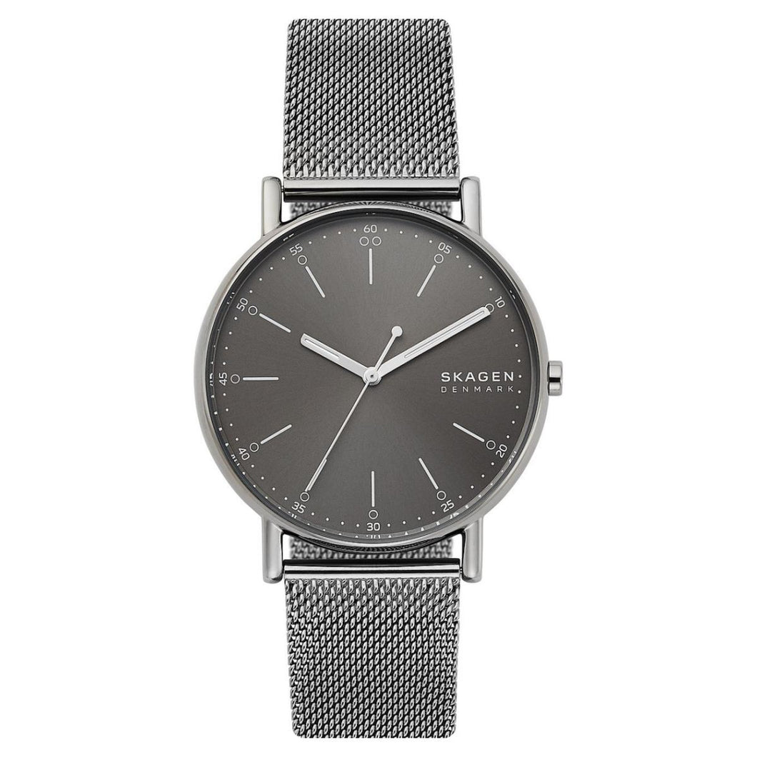 Skagen Herren Uhr Armbanduhr Signatur Edelstahl SKW6577-1