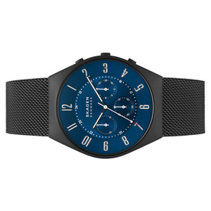 Skagen Herren Uhr Armbanduhr Chronograph Grenen Edelstahl SKW6841