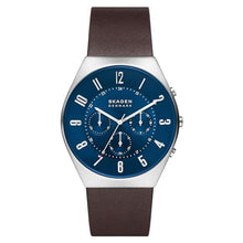 Laden Sie das Bild in den Galerie-Viewer, Skagen Herren Uhr Chronograph Armbanduhr Grenen Leder SKW6842