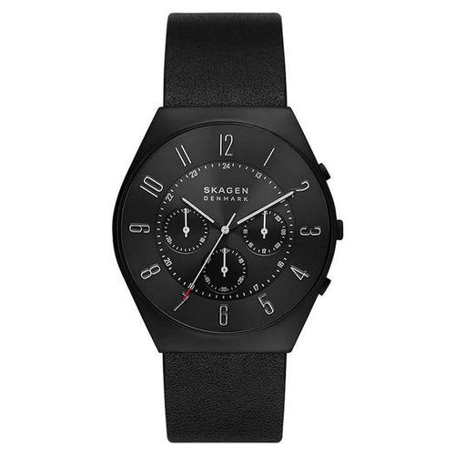 Skagen Herren Uhr Chronograph Armbanduhr Grenen Leder SKW6843-1