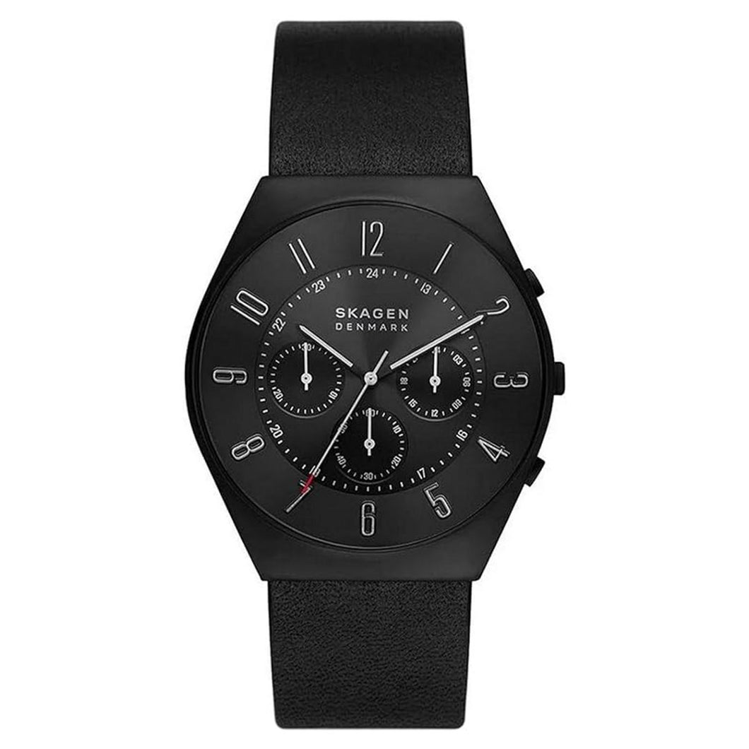 Skagen Herren Uhr Chronograph Armbanduhr Grenen Leder SKW6843-1