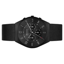 Laden Sie das Bild in den Galerie-Viewer, Skagen Herren Uhr Chronograph Armbanduhr Grenen Leder SKW6843