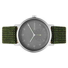 Laden Sie das Bild in den Galerie-Viewer, Skagen Herren Uhr Armbanduhr Kuppel Edelstahl Textil SKW6893