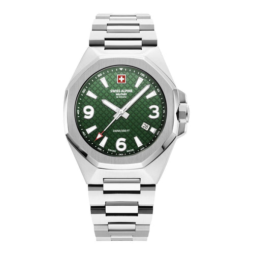 Swiss Alpine Military Herren Uhr Analog Quarz 7005.1134SAM Edelstahl