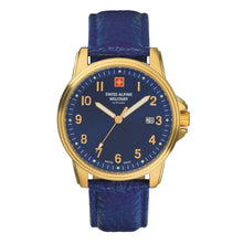 Laden Sie das Bild in den Galerie-Viewer, Swiss Alpine Military Herren Uhr Analog Quarz 7011.1515SAM Leder