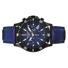 Laden Sie das Bild in den Galerie-Viewer, Swiss Alpine Military Herren Uhr Chronograph Analog Quarz 7022.9575SAM Leder