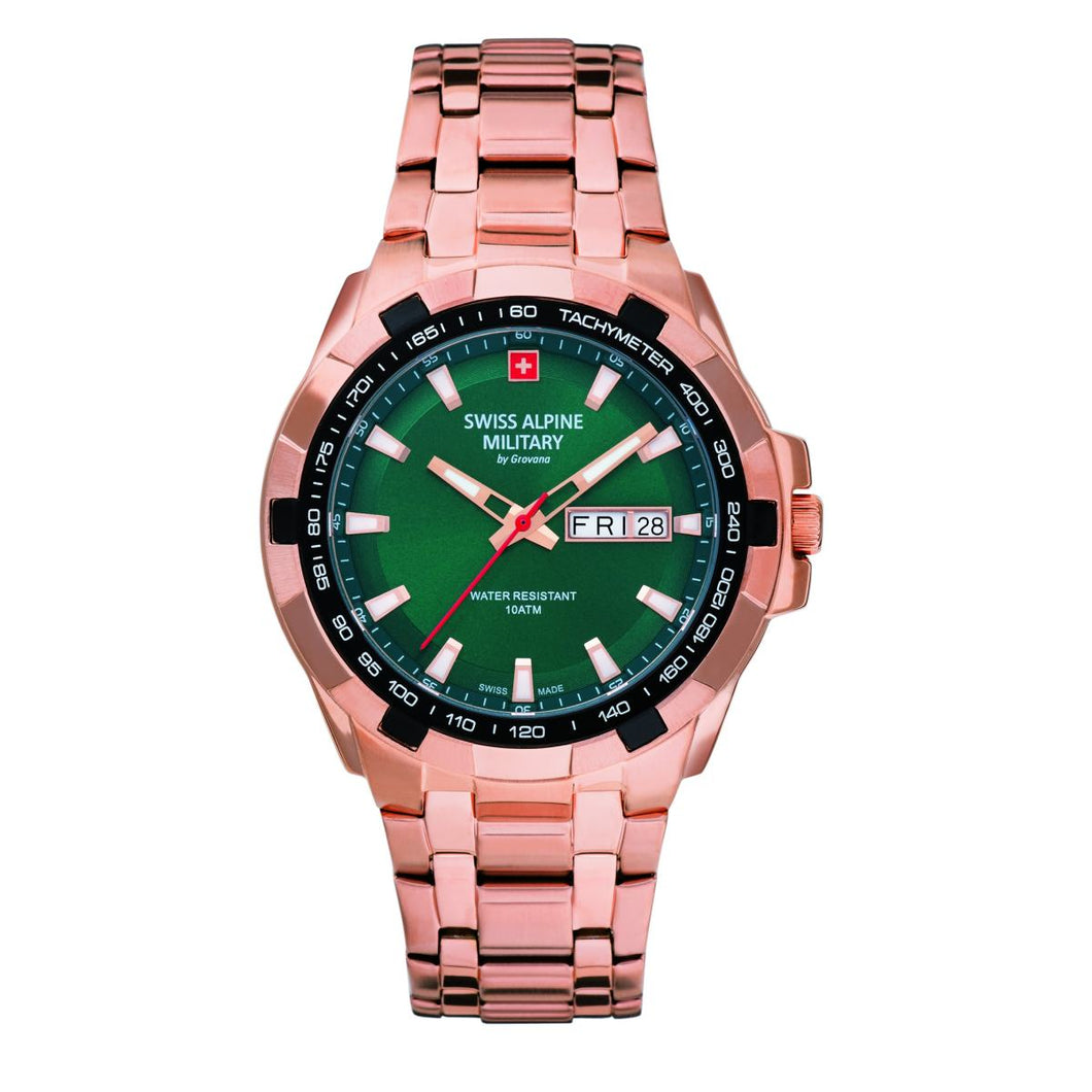 Swiss Alpine Military Herren Uhr Analog Quarz 7043.1164SAM Edelstahl