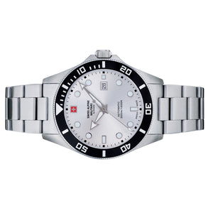 Swiss Alpine Military Herren Uhr Analog Automatik 7095.2132SAM Edelstahl
