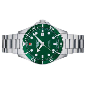 Swiss Alpine Military Herren Uhr Analog Automatik 7095.2134SAM Edelstahl