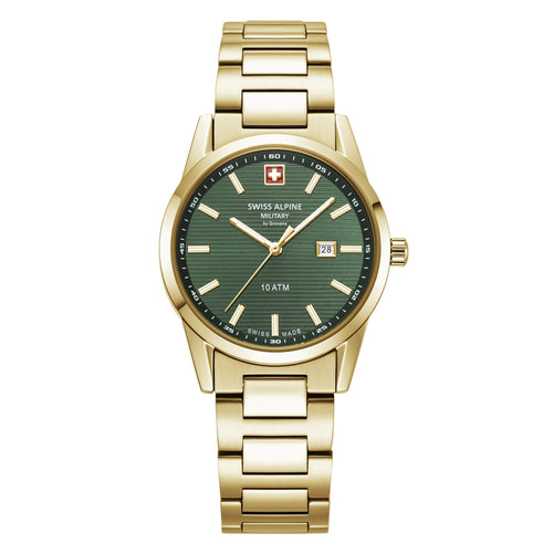 Swiss Alpine Military Damen Uhr Analog Quarz 7767.1114SAM Edelstahl