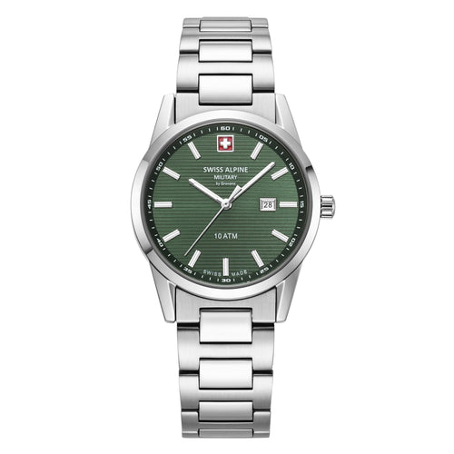 Swiss Alpine Military Damen Uhr Analog Quarz 7767.1134SAM Edelstahl