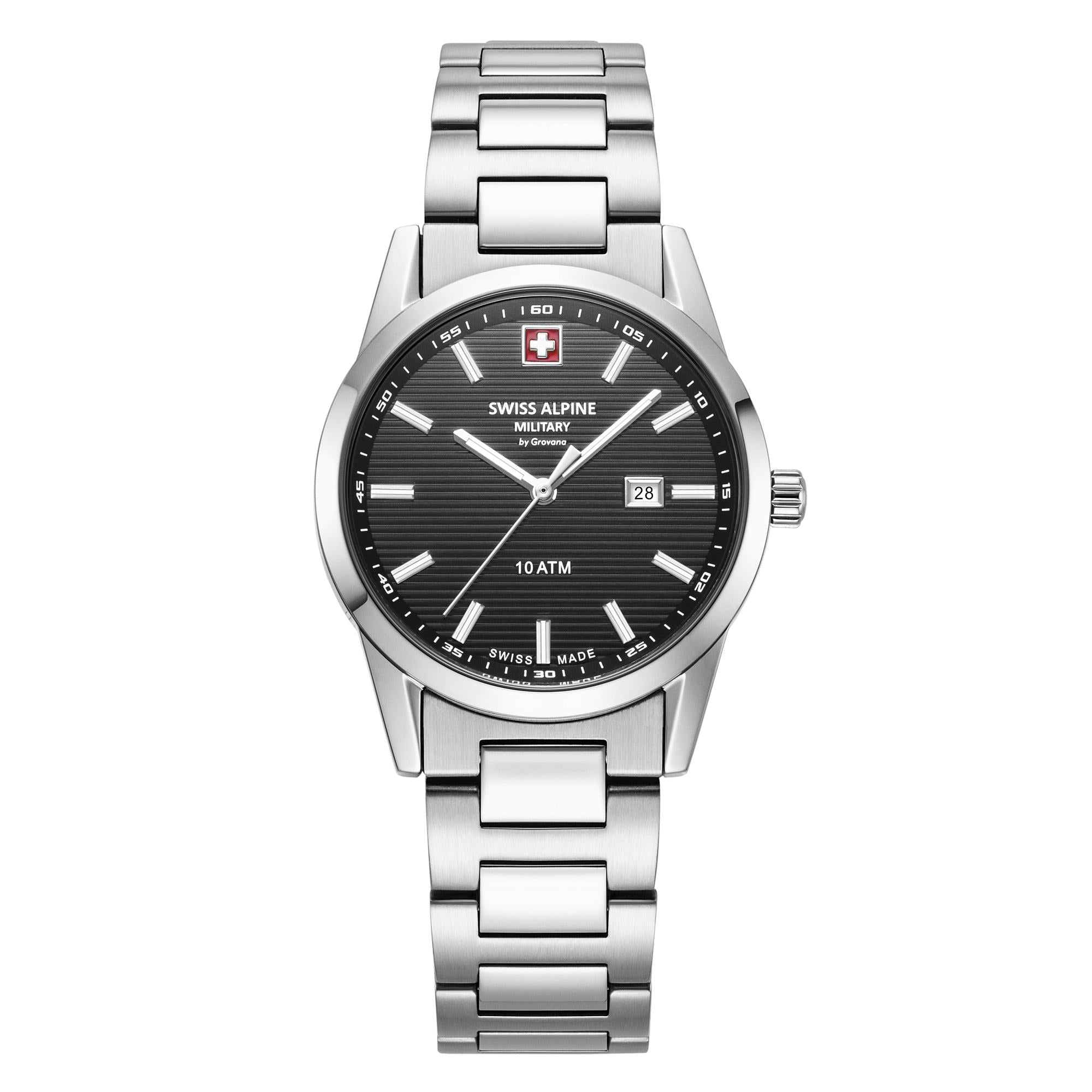 Swiss Alpine Military Damen Uhr Analog Quarz 7767.1137SAM Edelstahl