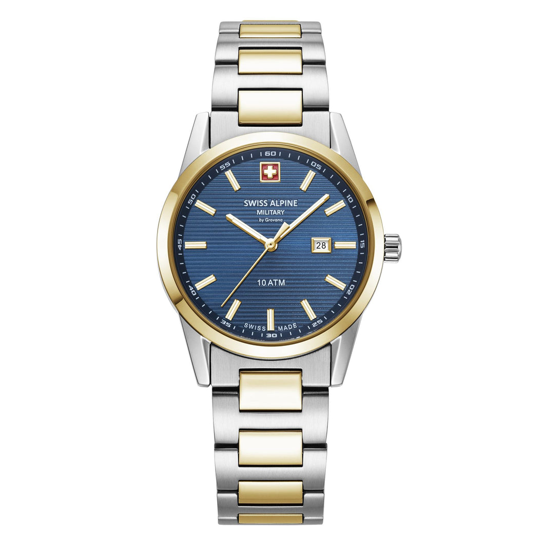 Swiss Alpine Military Damen Uhr Analog Quarz 7767.1145SAM Edelstahl