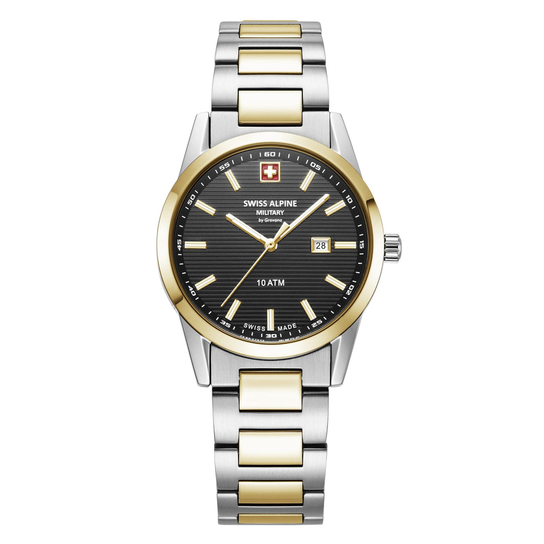 Swiss Alpine Military Damen Uhr Analog Quarz 7767.1147SAM Edelstahl