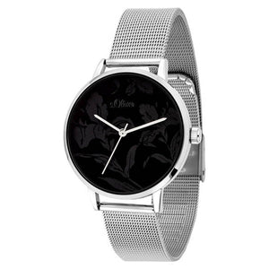 s.Oliver Damen Uhr Armbanduhr Edelstahl SO-3640-MQ