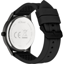 Laden Sie das Bild in den Galerie-Viewer, s.Oliver Herren Uhr Armbanduhr Silikon SO-4400-PQ