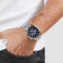 Laden Sie das Bild in den Galerie-Viewer, s.Oliver Herren Uhr Armbanduhr Chronograph Edelstahl Silber SO-4406-MC