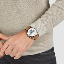 Laden Sie das Bild in den Galerie-Viewer, s.Oliver Herren Uhr Armbanduhr Chronograph Leder SO-4407-LC