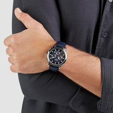 Laden Sie das Bild in den Galerie-Viewer, s.Oliver Herren Uhr Armbanduhr Chronograph Leder SO-4408-LC