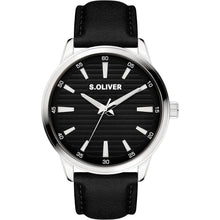 Laden Sie das Bild in den Galerie-Viewer, s.Oliver Herren Uhr Armbanduhr Leder SO-4409-LQ