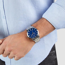 Laden Sie das Bild in den Galerie-Viewer, s.Oliver Herren Uhr Armbanduhr Edelstahl Silber SO-4413-MQ