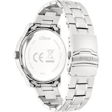 Laden Sie das Bild in den Galerie-Viewer, s.Oliver Herren Uhr Armbanduhr Edelstahl Silber SO-4414-MQ