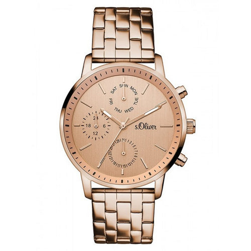s.Oliver Damen Uhr Armbanduhr Edelstahl SO-3188-MM-1