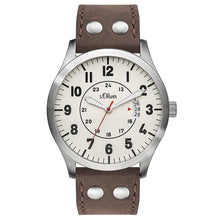 Laden Sie das Bild in den Galerie-Viewer, s.Oliver Herren Uhr Armbanduhr Leder SO-3265-LQ
