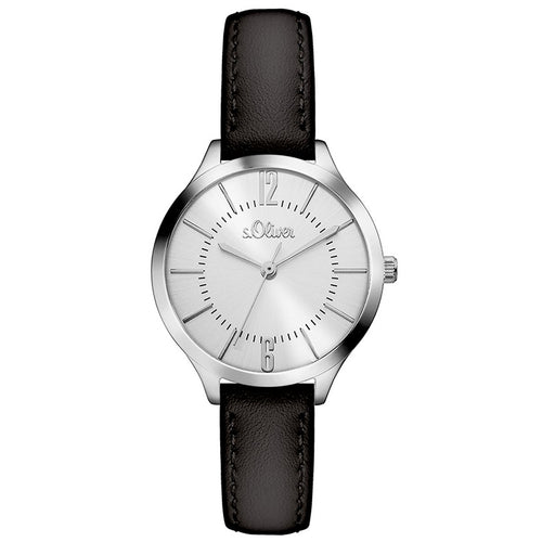 s.Oliver Damen Uhr Armbanduhr Leder SO-3360-LQ