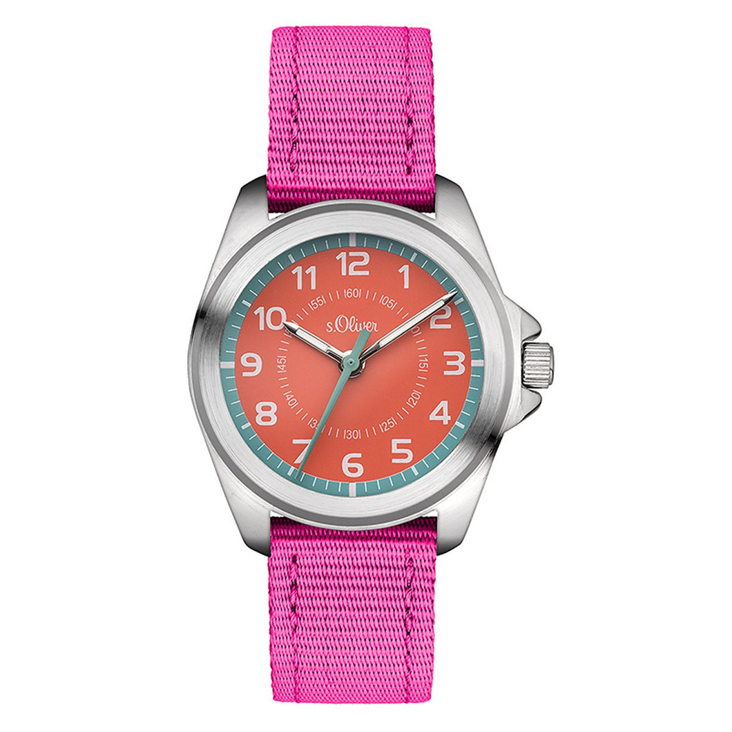s.Oliver Uhr Kinder-Armbanduhr Kids SO-3400-LQ-1