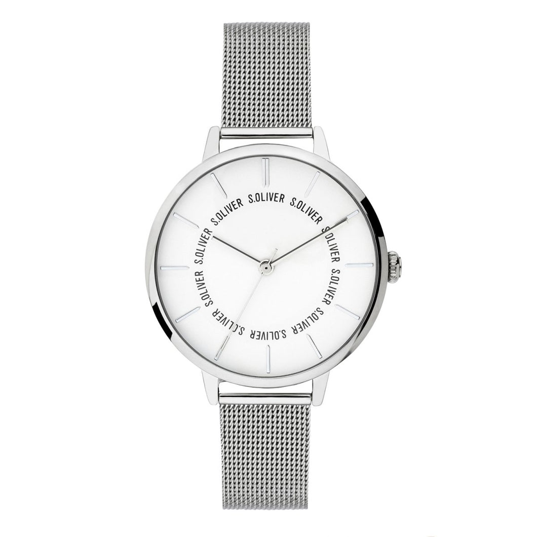 s.Oliver Damen Uhr Armbanduhr Edelstahl SO-3696-MQ