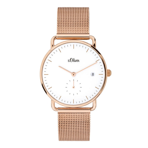 s.Oliver Damen Uhr Armbanduhr Edelstahl SO-3715-MQ