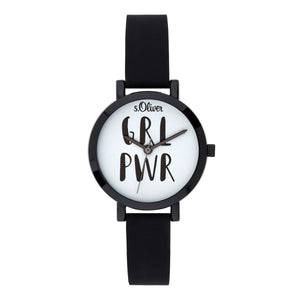 s.Oliver Damen Uhr Armbanduhr Silikon SO-3767-PQ
