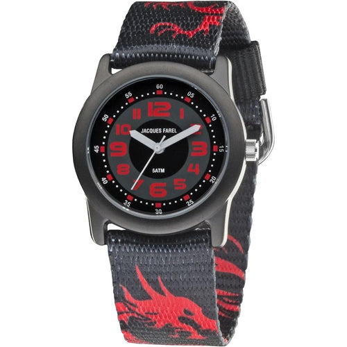 JACQUES FAREL Jugenduhr Armbanduhr Analog Quarz Jungen Textil STB3333