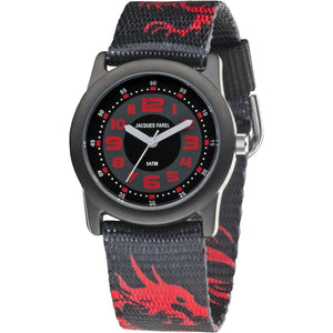 JACQUES FAREL Jugenduhr Armbanduhr Analog Quarz Jungen Textil STB3333