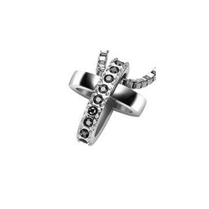Breil Damen Kette Collier Edelstahl Cross TJ1468