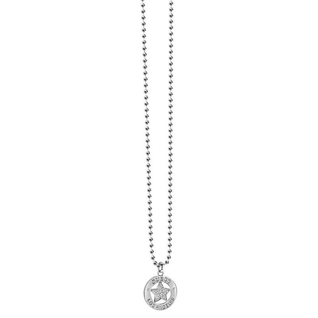 Guess Damen Kette Halskette Edelstahl silber UBN21605