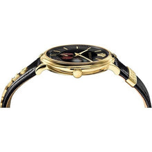 Laden Sie das Bild in den Galerie-Viewer, Versace Herren Uhr Armbanduhr V-Circle VBQ050017 Leder