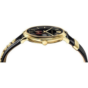Versace Herren Uhr Armbanduhr V-Circle VBQ050017 Leder