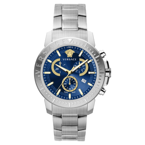 Versace Herren Uhr Armbanduhr Chronograph New Chrono VE2E00721 Edelstahl