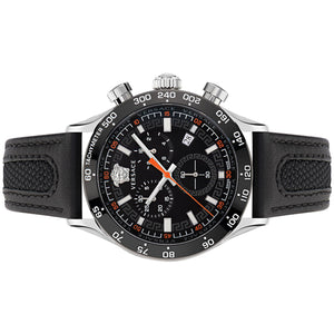 Versace Herren Uhr Armbanduhr Chronograph Edelstahl Hellenyium VE2U00122 Leder