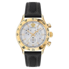 Laden Sie das Bild in den Galerie-Viewer, Versace Herren Uhr Armbanduhr Chronograph Edelstahl Hellenyium VE2U00222 Leder